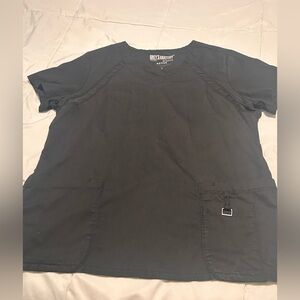 Grey's Anatomy Women's Black Scrub Short Sleeve Tee